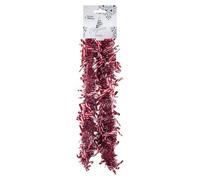 VFM e-Store - Candy Cane Tinsel Christmas Decoration X 1 Stocking Filler Xmas Present Celebration Festive Winter Ornaments - 55cm X 19cm X 12cm Red