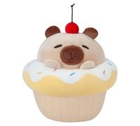 VFM e-Store - Capybara Cup Cake Soft Toy Cute Plushie Huggable Cuddly Stuffed Toy Plush Toy Cute Stuffed Plushie, Gifts for Birthday, Valentine's Day Christmas - 20cm Yellow