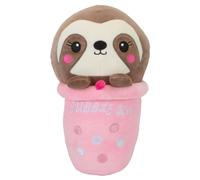 VFM e-Store Cat Sloth Unicorn Panda Bubble Tea Soft Toy Cuddly Stuffed Toy 25cm in Pink VFM e-Store Pink