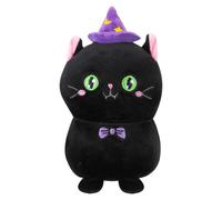 VFM e-Store Cat Soft Toy Halloween Themed Plush 16cm x 10cm Black X 1 | Size: 16 cm x 10 cm VFM e-Store Black 16 cm x 10 cm