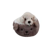 VFM e-Store Chihuahua Bed Soft Toy Cute Dog Plush Cuddly Soft Fluffy Doggy Stuffed in White VFM e-Store White