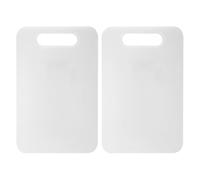 VFM e-Store - Chopping Board for Kitchen Huggable Farm Plush Food Prep, Great for Cooking, Home Use - 25cm X 15cm White X 2