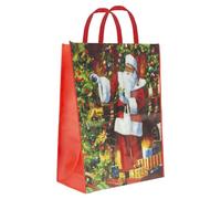 VFM e-Store - Christmas Bag Jumbo Gift Bag X 1 Stocking Filler Xmas Present Celebration Festive Winter Ornaments - 48cm X 67cm X 16cm Santa Jumbo