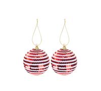 VFM e-Store Christmas Bauble Decoration Hanging Tree 2 2 piece 6. Set Red VFM e-Store Red