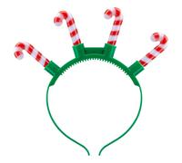 VFM e-Store Christmas Candy Cane Light Up Head Band 21cm x 23cm Green X 1 | Size: 21 cm x 23 cm VFM e-Store Green 21 cm x 23 cm