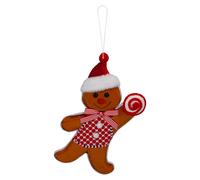 VFM e-Store Christmas Ginger Bread Man Hanging Decoration 31cm x 7cm Red X 1 | Size: 31 cm x 7 cm VFM e-Store Red 31 cm x 7 cm