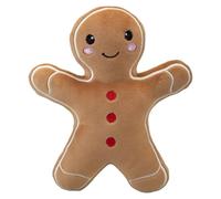 VFM e-Store - Christmas Gingerbread Man Soft Toy Plush Gift Idea Festive Indoor Xmas Ornaments - 16cm Brown X 1