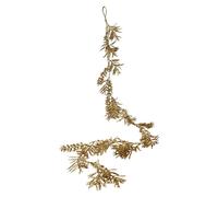 VFM e-Store Christmas Glitter Leaves Garland Decoration 150cm x 15cm Gold X 1 | Size: 150 cm x 15 cm VFM e-Store Gold 150 cm x 15 cm