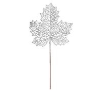 VFM e-Store Christmas Glitter Maple Leaf Spray Decoration 45cm x 22cm Silver X 1 | Size: 45 cm x 22 cm VFM e-Store Multicolor 45 cm x 22 cm