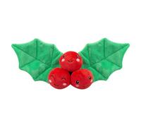 VFM e-Store - Christmas Holly Soft Toy Plush Gift Idea Festive Indoor Xmas Oraments - 16cm X 12cm Multicolour X 1
