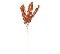 VFM e-Store - Christmas Long Stem With Glitter Decoration Festive Indoor Xmas Oraments - 80cm X 27cm Orange X 1