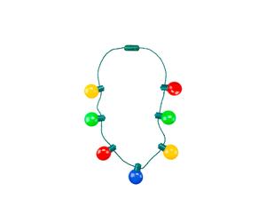 VFM e-Store Christmas Necklace Led Light Up Bulb Necklace X 1 One Size Multicoloured VFM e-Store Multicolor