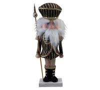 VFM e-Store Christmas Nutcracker Decoration 32cm x 12cm Black X 1 | Size: 32 cm x 12 cm VFM e-Store Black 32 cm x 12 cm