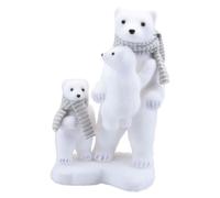 VFM e-Store - Christmas Polar Bear Decoration Festive Indoor Xmas Ornaments - 35cm X 21cm White X 1