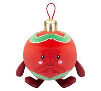 VFM e-Store - Christmas Red Bauble Soft Toy Plush Gift Idea Festive Indoor Xmas Oraments - 16cm X 12cm Multicolour X 1