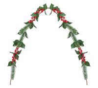 VFM e-Store Christmas Red Berry Pine Holly Garland Decoration X 1 150cm Red, Green VFM e-Store Multicolor