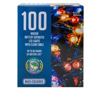 VFM e-Store Christmas Red White String Lights 100 Bulbs 10m x 1cm Multicolour X 1 | Size: 10m x 1 cm VFM e-Store Multicolor 10m x 1 cm