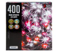 VFM e-Store Christmas Red White String Lights 400 Bulbs 12m x 1cm Multicolour X 1 | Size: 12m x 1 cm VFM e-Store Multicolor 12m x 1 cm