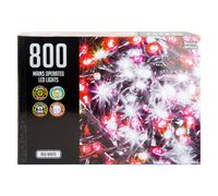 VFM e-Store Christmas Red White String Lights 800 Bulbs 20m x 1cm Multicolour X 1 | Size: 20m x 1 cm VFM e-Store Multicolor 20m x 1 cm