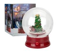 VFM e-Store Christmas Snow Globe Light Up Blower 31cm x 25cm Train X 1 in White | Size: 31 cm x 25 cm VFM e-Store White 31 cm x 25 cm