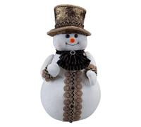 VFM e-Store Christmas Snowman Decoration 39cm x 20cm White X 1 | Size: 39 cm x 20 cm VFM e-Store White 39 cm x 20 cm