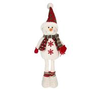 VFM e-Store - Christmas Standing Snowman Decoration With Extending Legs - 41cm X 21.5cm White X 1