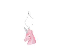 VFM e-Store - Christmas Tree Decoration Glitter Unicorn Ornament X 1 Stocking Filler Xmas Present Celebration Festive Winter Ornaments - 13cm X 9cm X 4cm Unicorn