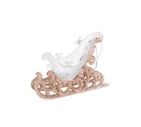 VFM e-Store Christmas Tree Decoration Hanging Large Glitter Sleigh X 1 14cm Rose Gold VFM e-Store Gold