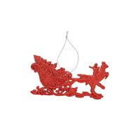 VFM e-Store Christmas Tree Decoration Hanging Reindeer & Sleigh X 1 15. 5x14. 5x0. 3cm Red VFM e-Store Red