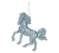 VFM e-Store - Christmas Tree Decoration Hanging Unicorn Ornament X 1 Stocking Filler Xmas Present Celebration Festive Winter Ornaments - 13cm Ice Blue
