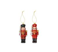VFM e-Store Christmas Tree Decoration Soldier Glitter Ornament in Red VFM e-Store Red