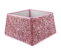 Vfm E-Store - Christmas Tree Skirt Folding Sequin Xmas Decoration X Stocking Filler Xmas Present Celebration Festive Winter Ornaments - 30. 2cm Rose Pink