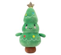 VFM e-Store - Christmas Tree Soft Toy Plush Gift Idea Festive Indoor Xmas Oraments - 16cm X 12cm Multicolour X 1