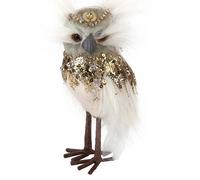 VFM e-Store Christmas Velvet Owl Decoration 15cm x 9cm Green X 1 | Size: 15 cm x 9 cm VFM e-Store Green 15 cm x 9 cm