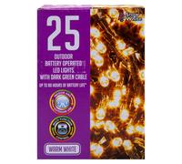 VFM e-Store Christmas Warm White String Lights 25 Bulbs 2m 50cm Lead X 1 VFM e-Store White