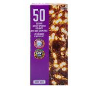 VFM e-Store Christmas Warm White String Lights 50 Bulbs 5m 30cm Lead X 1 VFM e-Store White