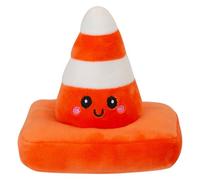 VFM e-Store - Cone Soft Toy Cute Plushie Huggable Cuddly Stuffed Toy Plush Toy Cute Stuffed Plushie, Gifts for Birthday, Valentine's Day Christmas - 16cm Orange