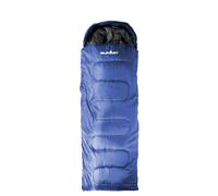 VFM e-Store - Cowl Sleeping Bag Single Stylish, Warm, Easy To Pack Camp Bag Outdoors Camping Hiking Holidays Festivals Travel - Blue Cowl