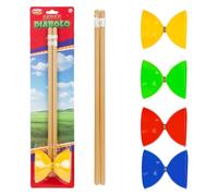 VFM e-Store - Diablo With Sticks Outdoor Games Summer Activity Classic Family Games, Kids and Adults - 49cm X 13cm Varied Colour X 1