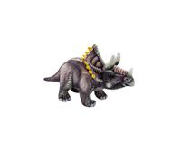 VFM - Triceratops Dinosaur Soft Toy Skeleton Body Plush Cuddly Plushie Stuffed for Birthday, Valentine's Day Chirstmas - 25cm Grey