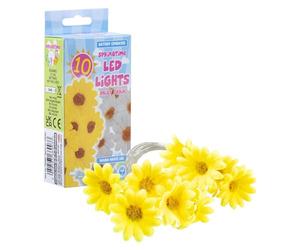 VFM e-Store - Easter Daisy Chain String Lights Decorations Egg Hunt Games Party Fun Events - 135cm X 5cm Yellow X 1