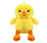 VFM e-Store - Eco Plush Easter Chick Soft Toy Egg Hunt Games Party Fun Events - 15cm X 15cm Yellow X 1