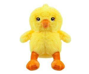 VFM e-Store - Eco Plush Easter Chick Soft Toy Egg Hunt Games Party Fun Events - 15cm X 15cm Yellow X 1