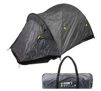 VFM e-Store - Eiger Trekker Pop Up Tent - 1, 2, 4 Man Tent Waterproof, Lightweight & Durable Camping Shelter With Carry Bag - Perfect for Outdoor Adventures In Grey