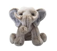 VFM e-Store - Elephant Premium Soft Toy - Wildlife Zoo Animals - Perfect for Plush Lovers, Gift Ideas for Children - Grey - 30cm X 12cm