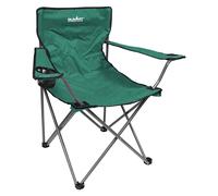 VFM e-Store Folding Camping Chair with Bag & Cup Holder 51cm x 81cm Green X 1 | Size: 51 cm x 81 cm VFM e-Store Green 51 cm x 81 cm