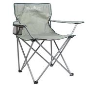 VFM e-Store Folding Camping Chair with Bag & Cup Holder 51cm x 81cm Grey X 1 | Size: 51 cm x 81 cm VFM e-Store Grey 51 cm x 81 cm