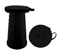 VFM e-Store Folding Stool With Carry Handle 9 Adjustable Heights Blue in Black VFM e-Store Black