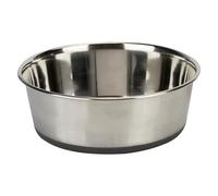VFM e-Store - Food Bowl for Pets Ideal for Households With Pets - 20cm X 20cm Silver X 1