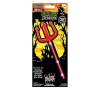 VFM e-Store - Glowing Trident Halloween Costume Accessory Halloween Party, Trick Or Treat Spooky Halloween Parties, Creepy, Fright, Costume, Fancy Dess Accessories and Props - Red